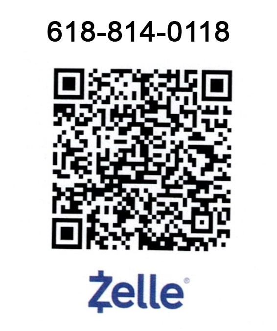 Zelle QR code for 618-814-0118